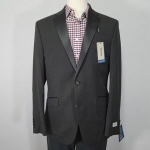 Kenneth‎ Cole Reaction Men's Sport Coat Blazer Two Button Black Stretch 36S NEW